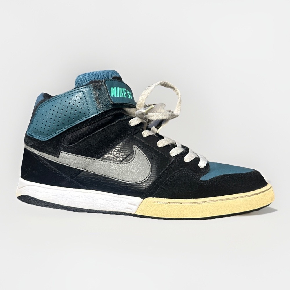 Nike SB Zoom Mogan Mid 2 Shoes Mens Size 9 Black Gray Blue Skate